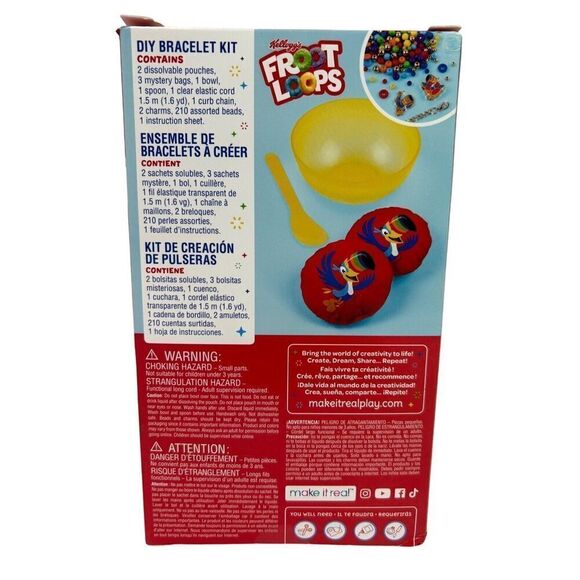 Make It Real: Kellogg's Froot Loops Jewelry Kit “Not Food” - Picture 2 of 5